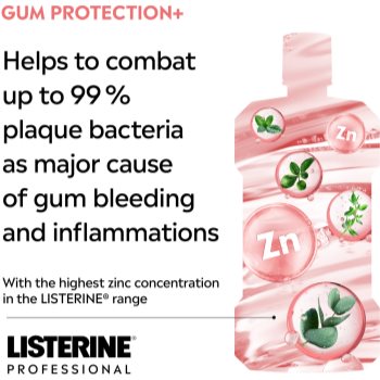 Listerine Professional Gum Protection+ apă de gură pentru a proteja dintii si gingiile - imagine 3